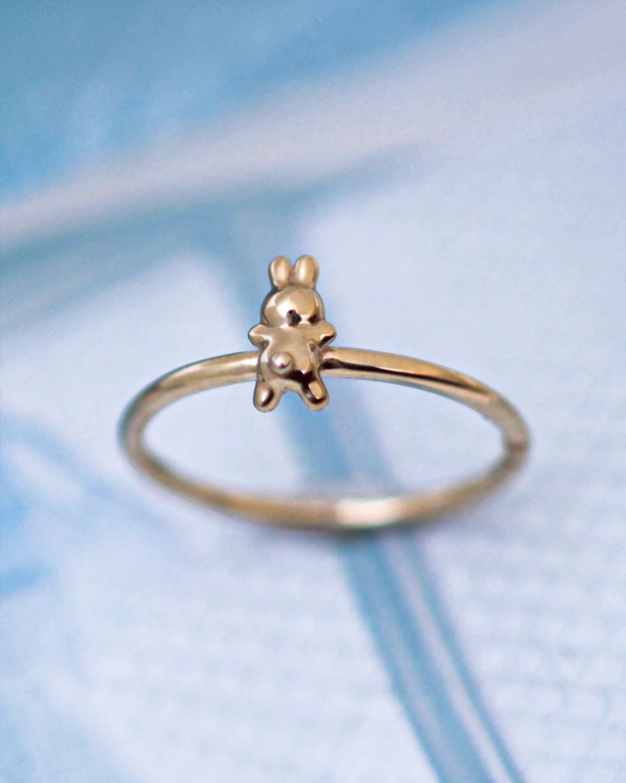 うさぎ ring 縦 K10YellowGold LJ23095R