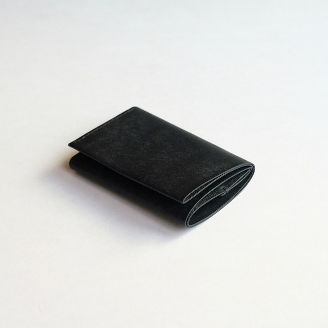 compact card wallet / 三つ折り財布 - bk - プエブロ