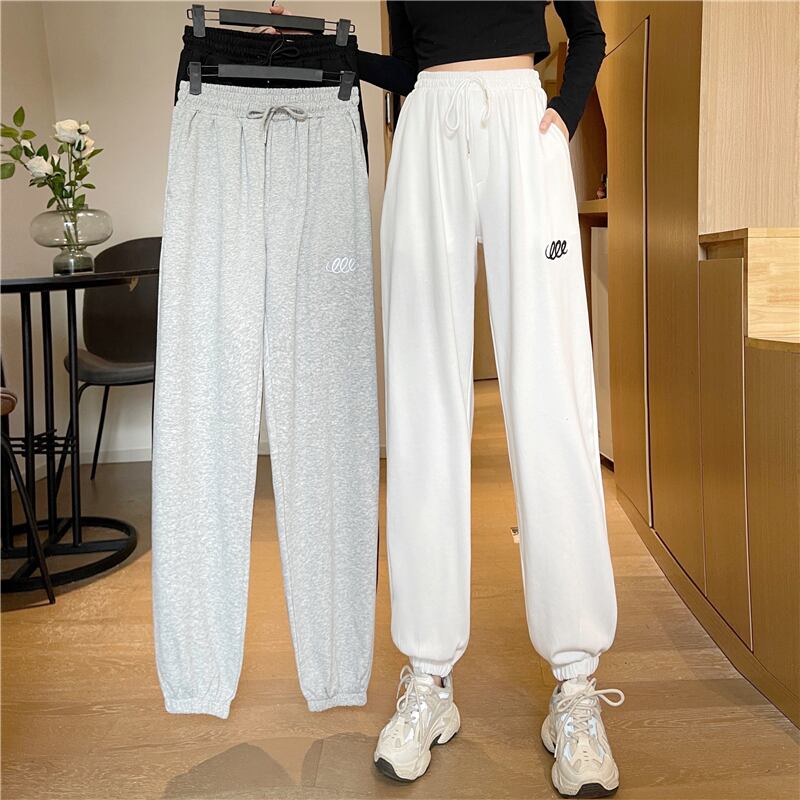 ルーズ薄手ウェストパンツ オータムワイドレッグ 秋物 ワイドパンツ YY-ファッション4166326242