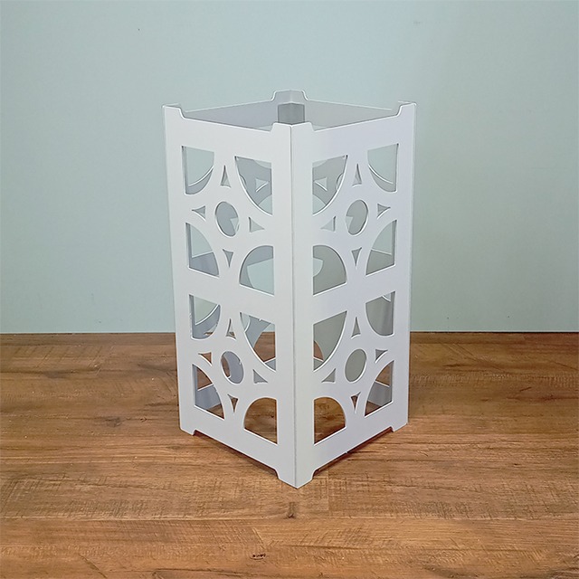 花ブロックBOX Mサイズ アルミ製 ゴミ箱 傘立て 植木鉢カバー （デザイン 01）hanabox-0002