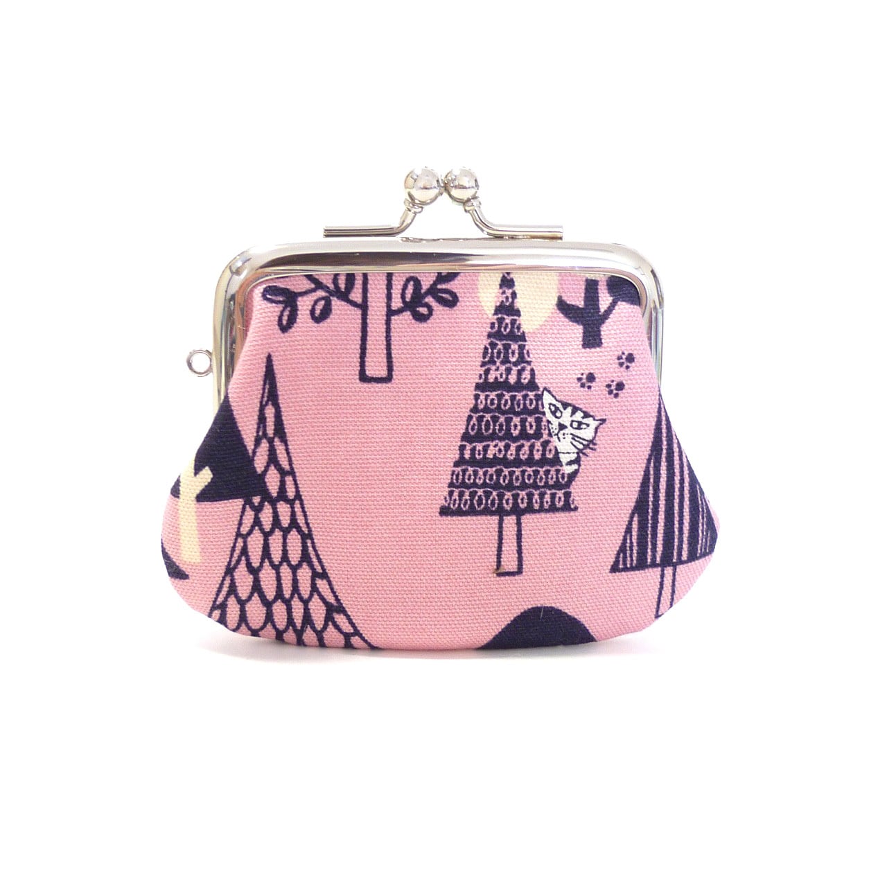 ☆新作☆がま口ポーチ・財布＊スーちゃん＆ハウス＆ねこ＊ハンドメイド＊