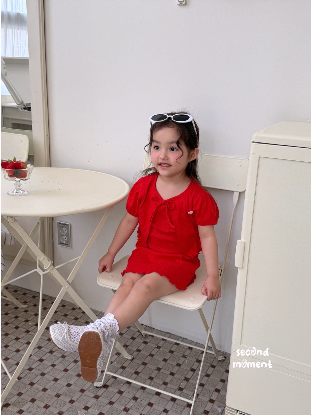 [second moment] Eyelet Dress Set-up / [세컨드모먼트] 아일렛원피스세트