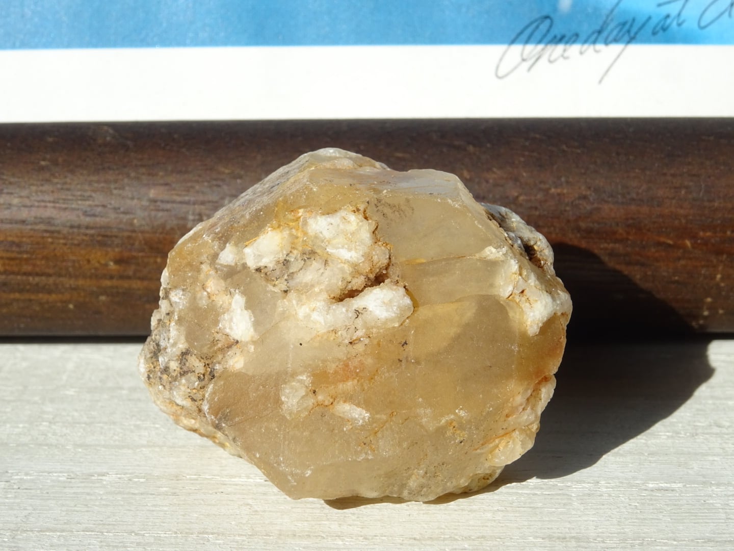 科学、自然 ゴールデン ザギ水晶 ザギマウンテンクォーツ 314g