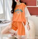 【春夏新作】ファッション/上下セットＴシャツ♪オレンジ/ブラック2色展開◆#stbfot-2ys84527