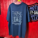 90s USA製Hanes ドラゴン　ヴィンテージTシャツ　ネイビー　シングルステッチ