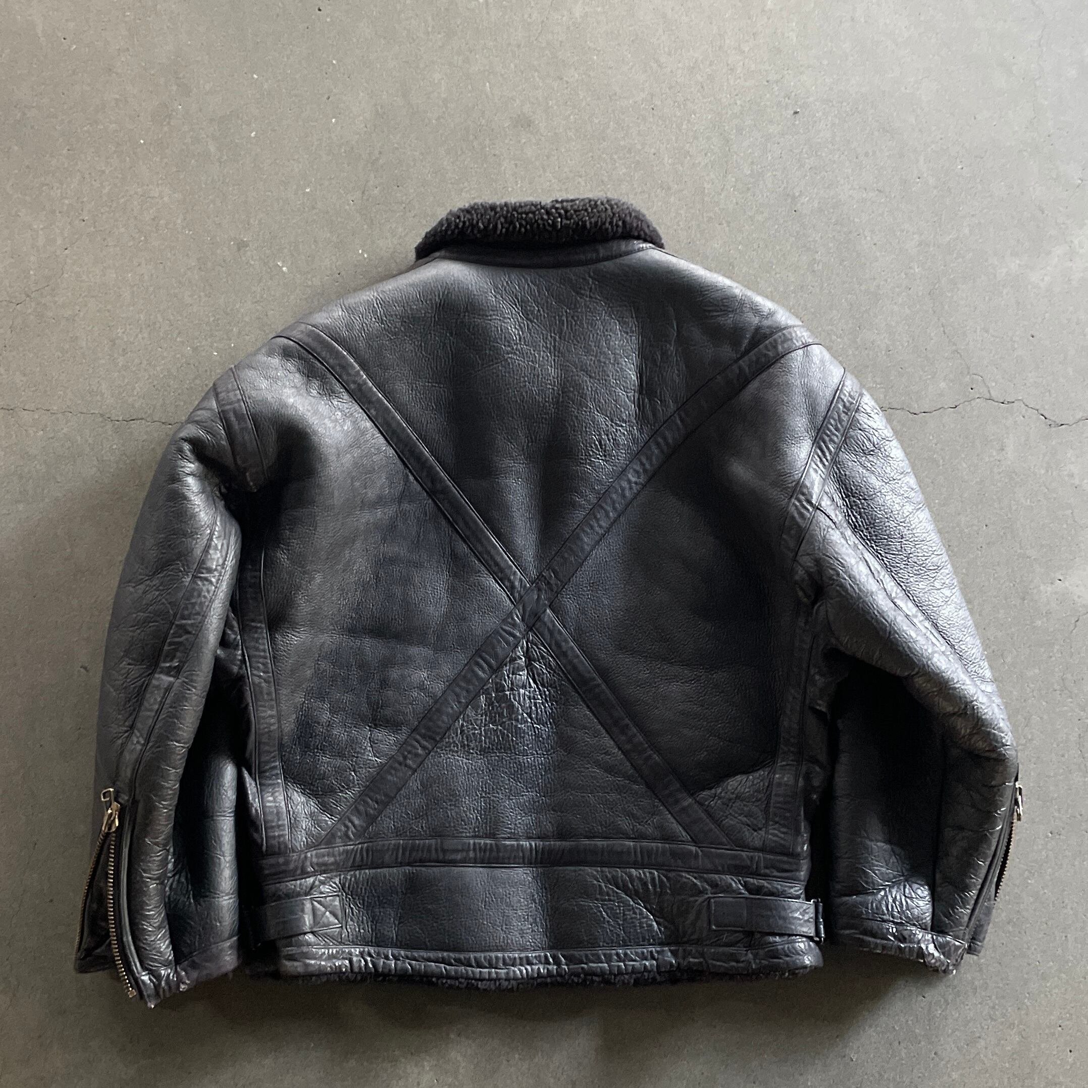 1980s issey miyake leather mouton jacket M | vexed_store