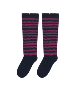 [COYSEIO] STRIPED MORI KNEE SOCKS NAVY 正規品 韓国ブランド 韓国通販 韓国代行 韓国ファッション コイセイオ 日本 店舗
