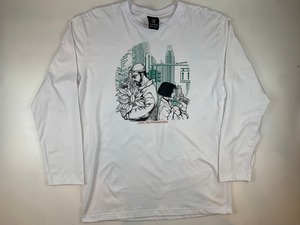 【新品】 LEON レオン マチルダ 街 ブルー Long sleeve t-shirt 長袖Tシャツ