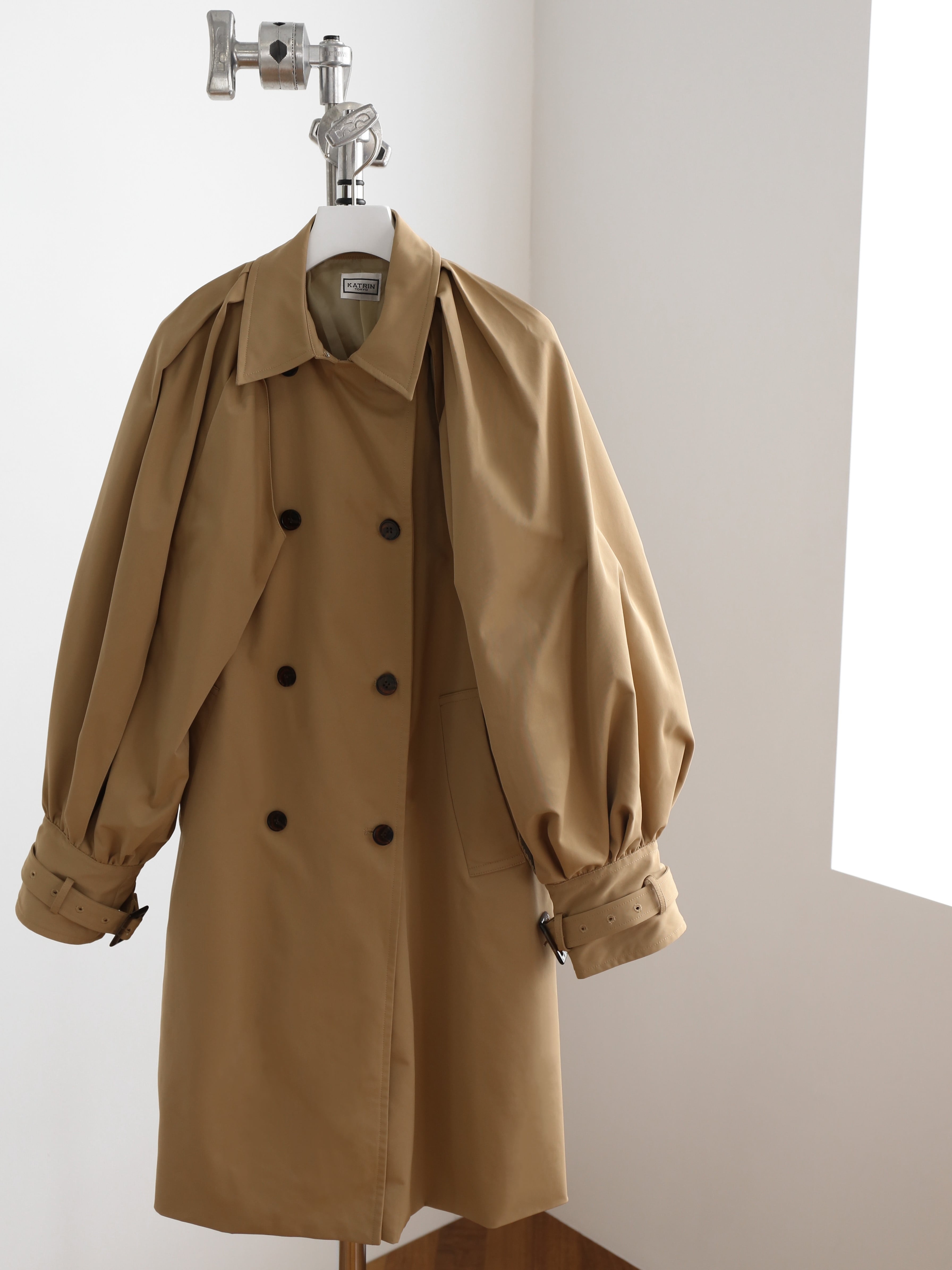 2way balloon sleeve middle trench coat（beige） | Katrin TOKYO