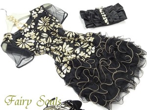 ★送料無料★シルク100％☆M☆裾フリルワンピ(OPN5353)