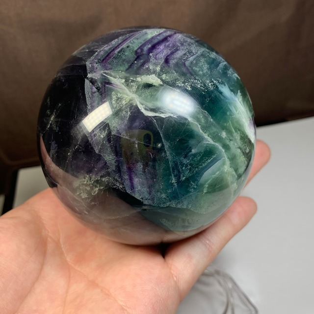 大玉・エンジェルフェザーグラデーションフローライト スフィア