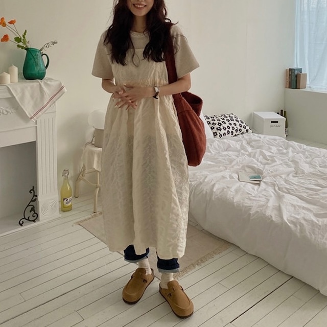 総刺繍キャミワンピース R 110737
