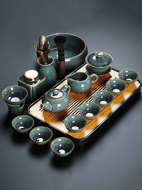 南山先生漢禅黒陶旅行茶器セット | Taka Shop