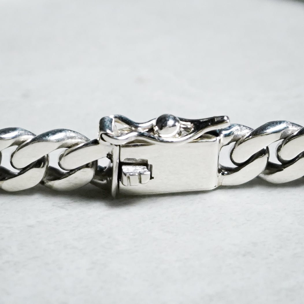 British Vintage ID Chain Bracelet イギリス ヴィンテージ シルバー