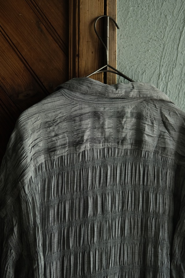Utah／"O'GOD" rayon shirring shirt