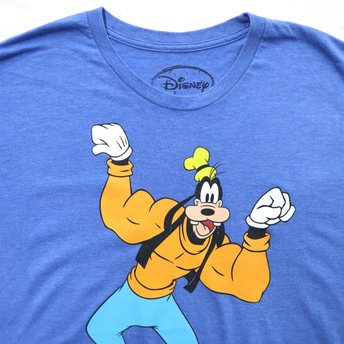 古着 グーフィー プリントTシャツ ディズニー キャラクター サイズ表記