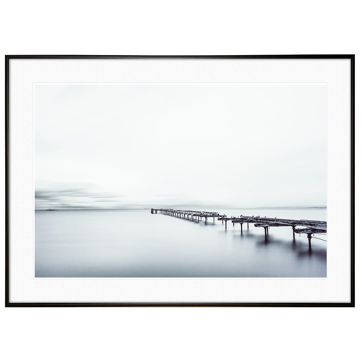 冬写真 インテリア モノクロアートポスター額装 AS0998