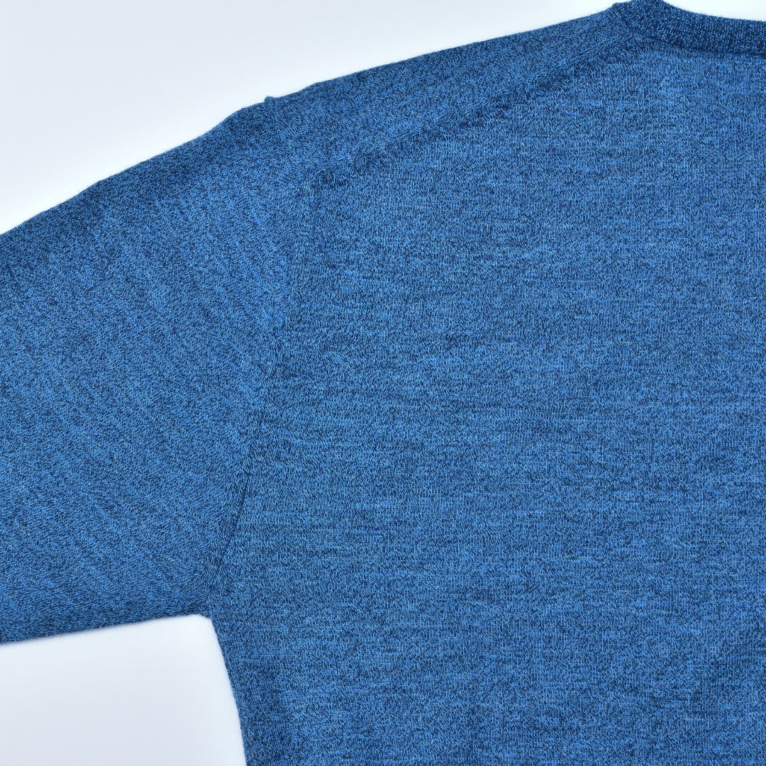 atelier naruse アトリエナルセ コットンウールビッグカーディガン・杢ブルー