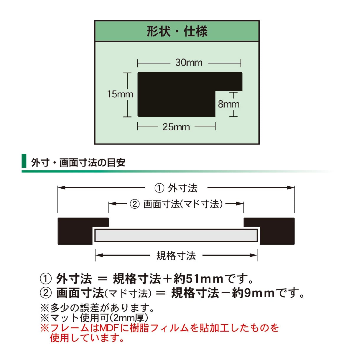 ニューアートフレームカラー A2 木製ポスターフレーム 額縁 カラフル