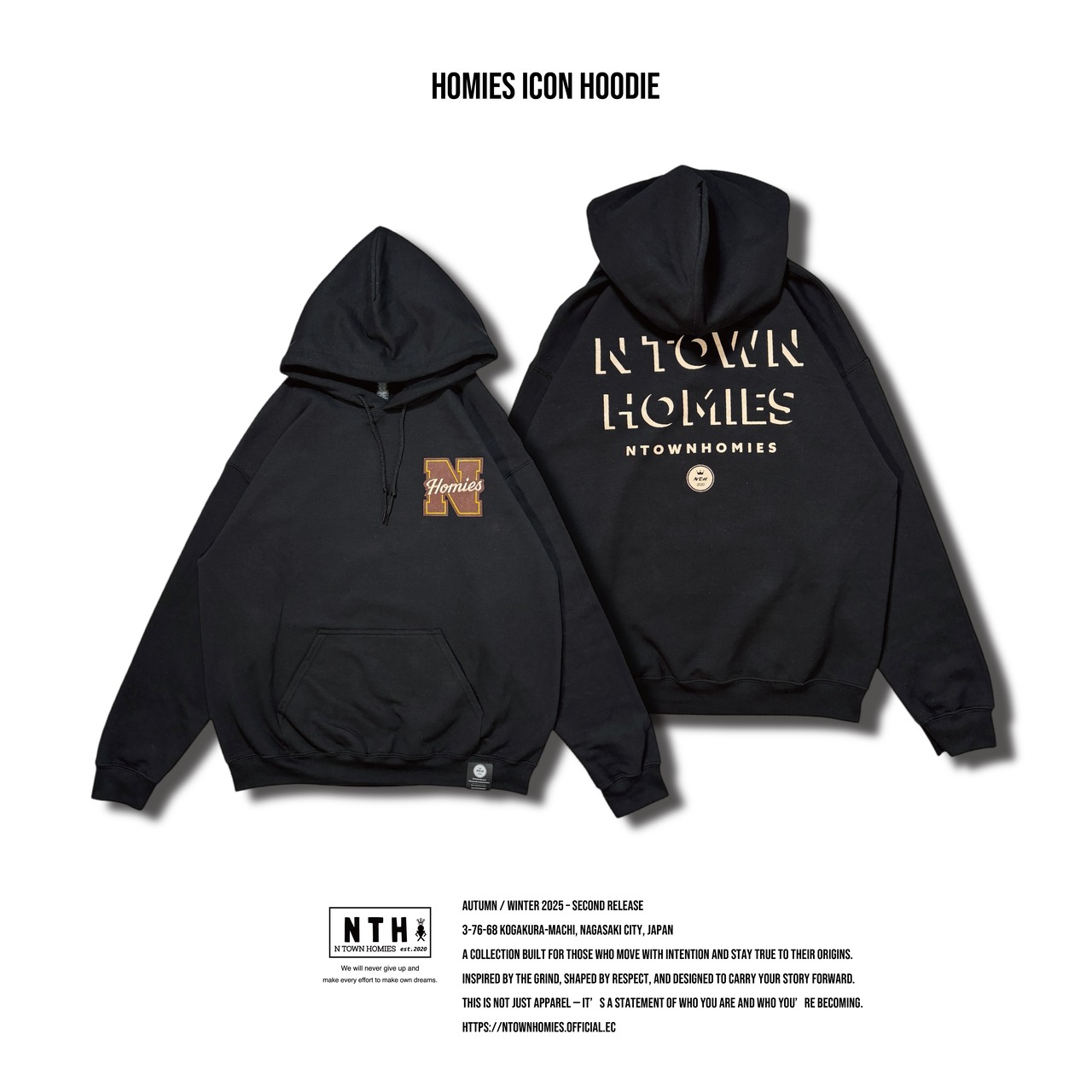 HOMIES ICON HOODIE color Black - 1