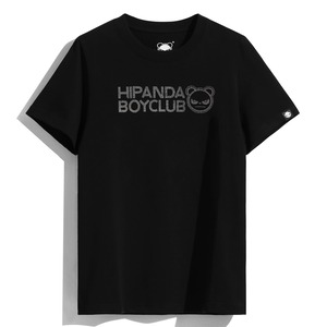 送料無料【HIPANDA ハイパンダ】レディース ラインストーン Tシャツ / WOMEN'S RHINESTONE SHORT SLEEVED T-SHIRT / WHITE・BLACK