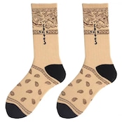 ストリート スケボー 花柄 靴下3点セット G102