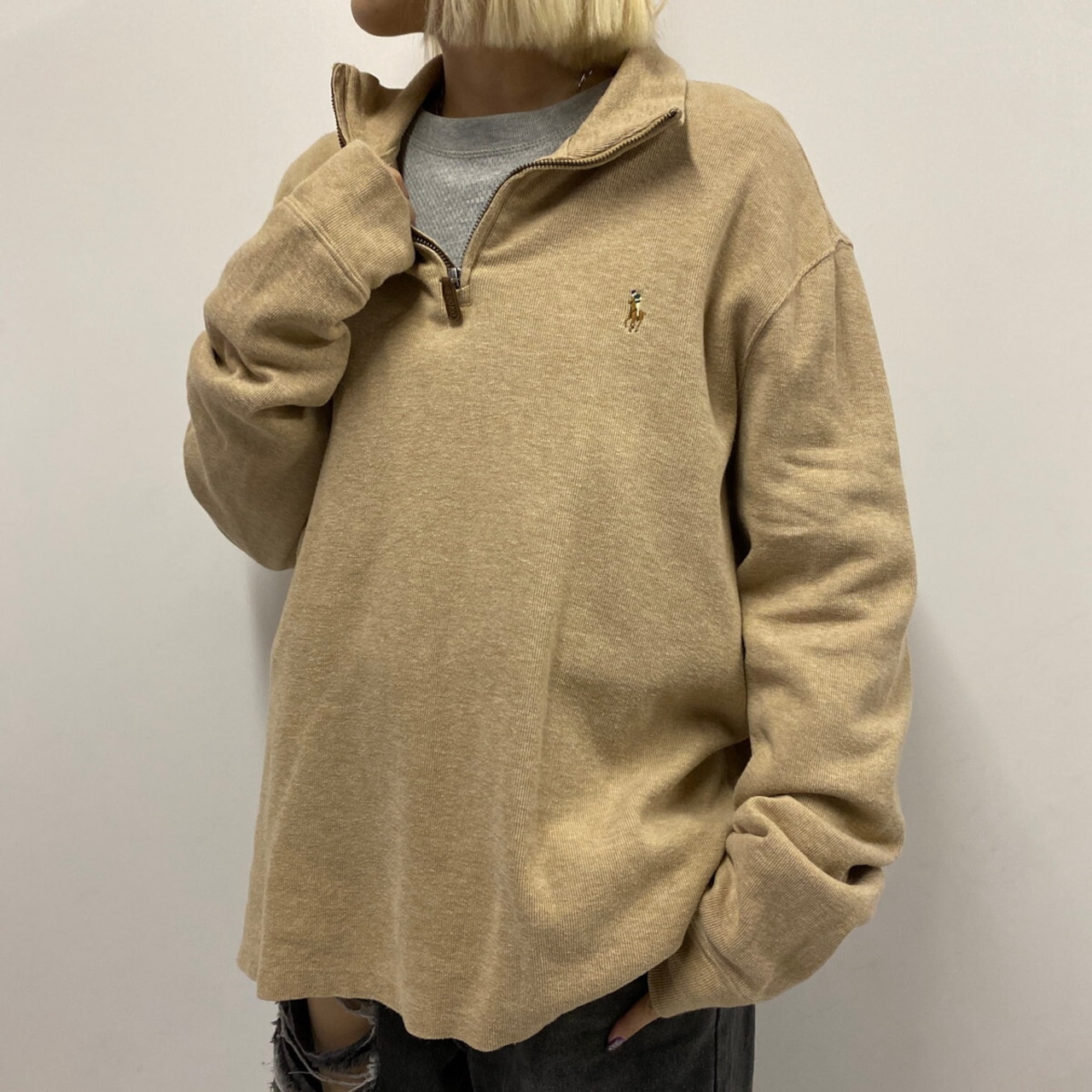 POLO RALPH LAUREN ラルフローレン ハーフジップ スウェットシャツ 