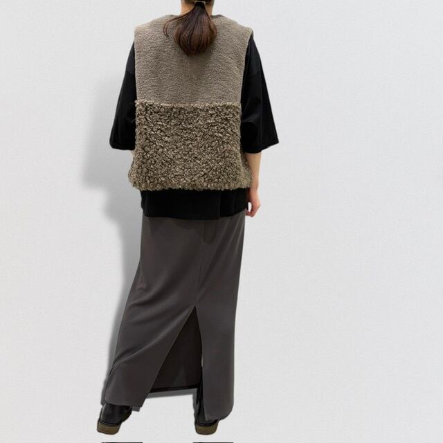 PASSIONE ボアコンビベスト PASSIONE 切替 ボア ベスト | CoCo Cuore