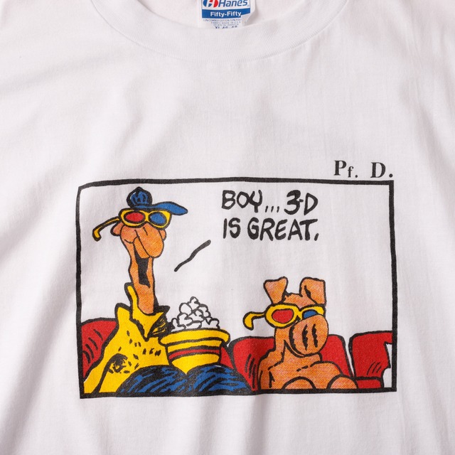【極美品】Vintage T-shirts  "RSNA" made in USA fabric Tee mint condition ／80年代 ヴィンテージ Tシャツ  北米放射線学会 風刺 両面プリント USA製生地 サイズXL  希少 ミントコンディション シングルステッチ ホワイト