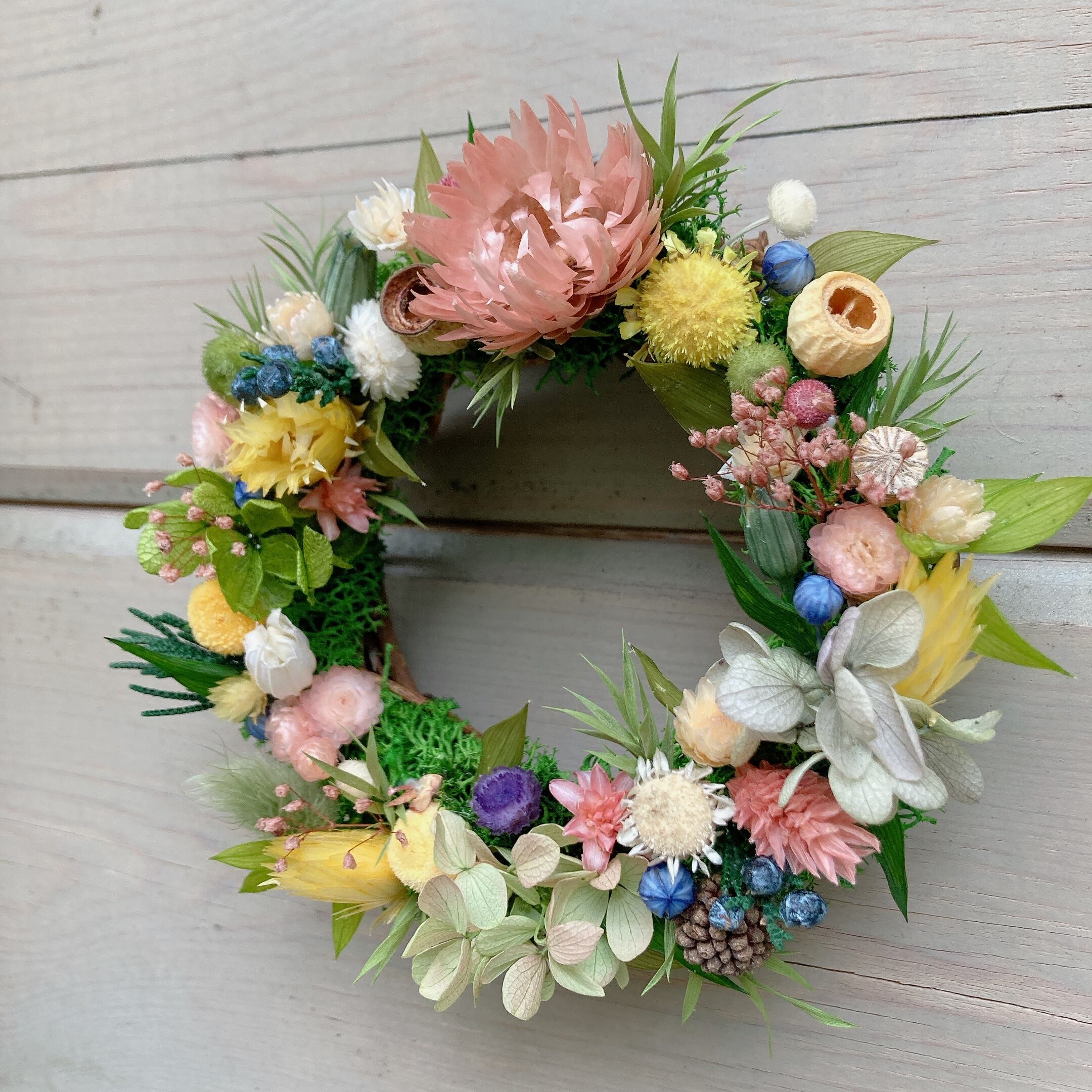 おうちで作るワークショップ 小花のミニリースを作ろう!キット おうちで作るワークショップ 小花のミニリースを作ろう!キット