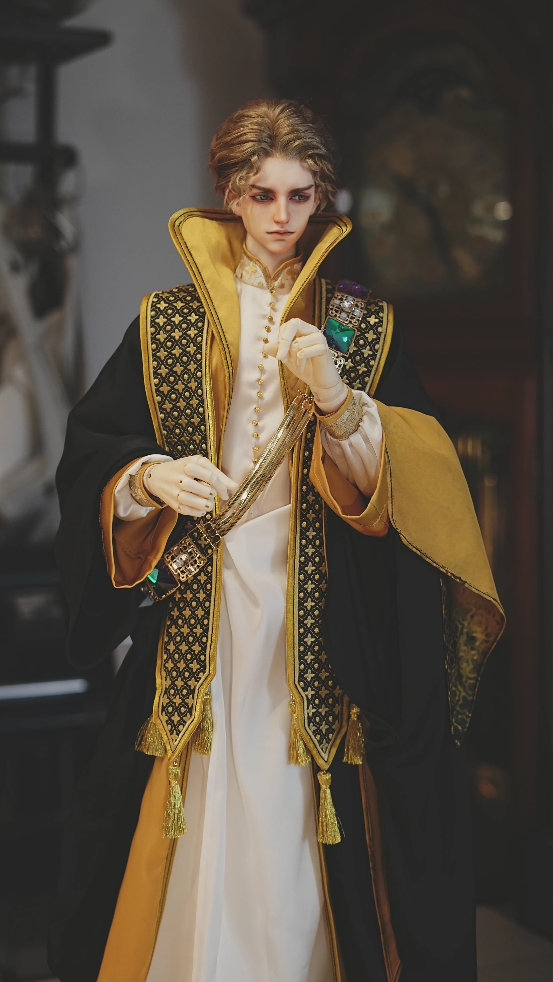 75cmまで可能！【剧场日】〖限时团〗奈费勒宰相金卡套 bjd cos 1/3叔