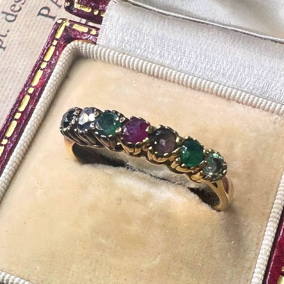 イギリス ヴィンテージ リング ロンドン アクロスティック ジュエリー 