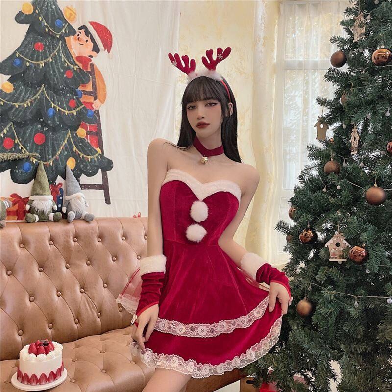セクシーなメイド服制服バニーガールチューブトップホームウェア セクシーなメイド服制服バニーガールチューブトップホームウェア