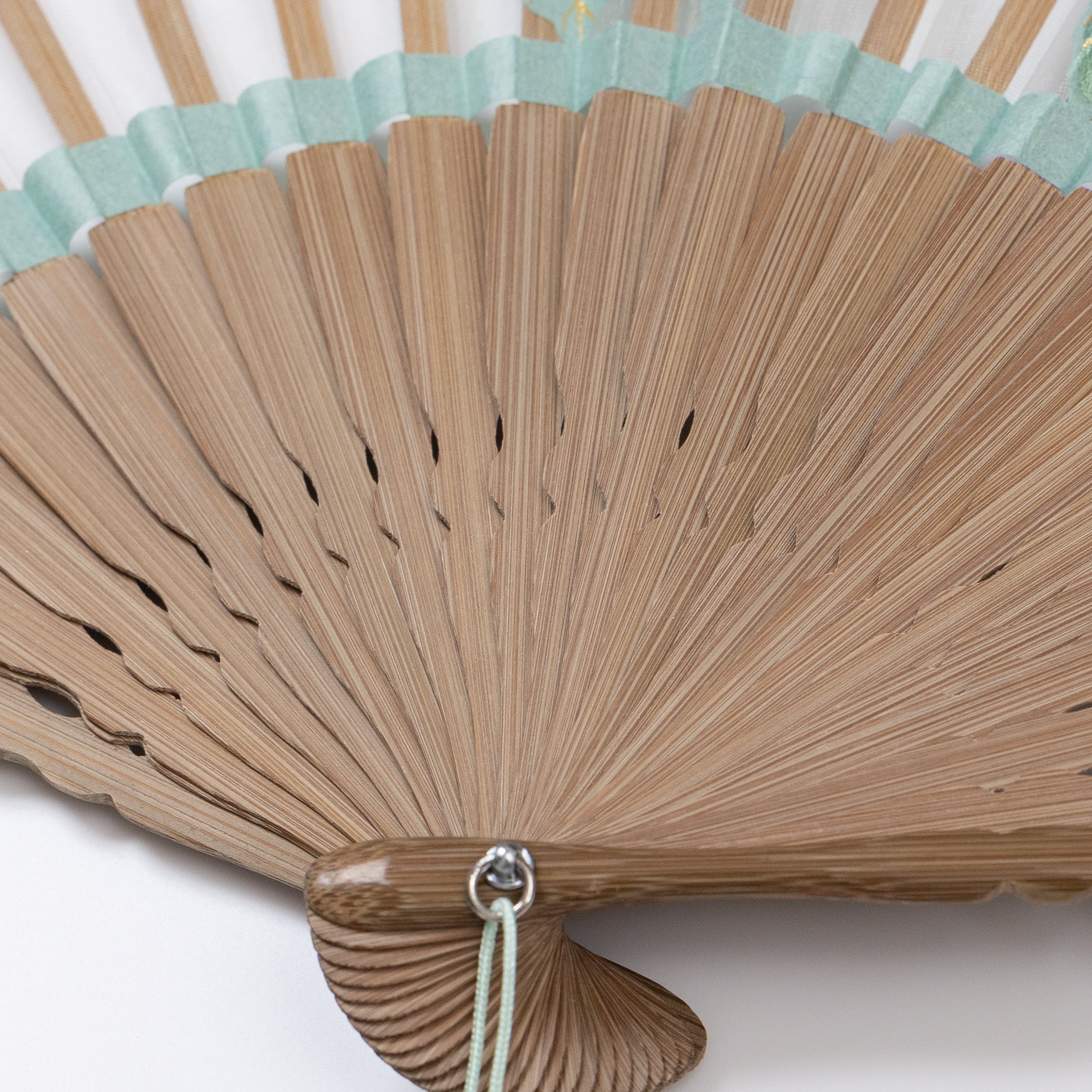 額透かし彫扇 紗月 紫陽花 空 | 紗月扇 京都【オンラインショップ