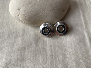 〈vintage silver925〉round design pierce