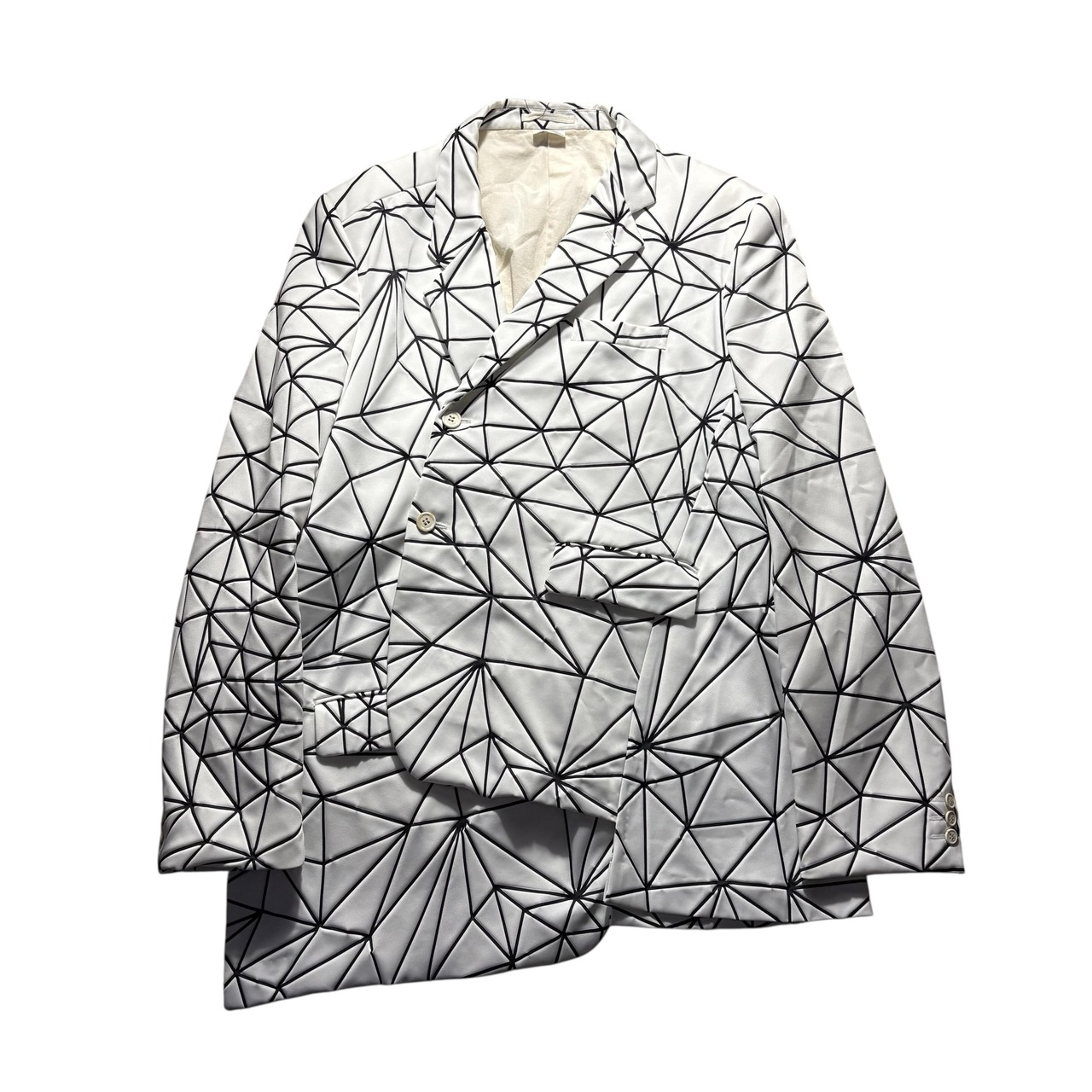 2018aw COMME des GARCONS HOMME PLUS deformation white polyester jacket