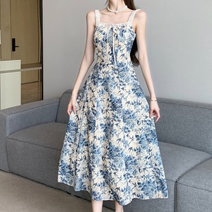 【S-XL】エレガント ノースリーブワンピース