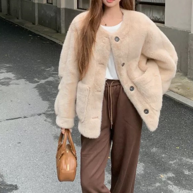 エアリー　ボリュームカーデ　ジャケット　3col　N00196