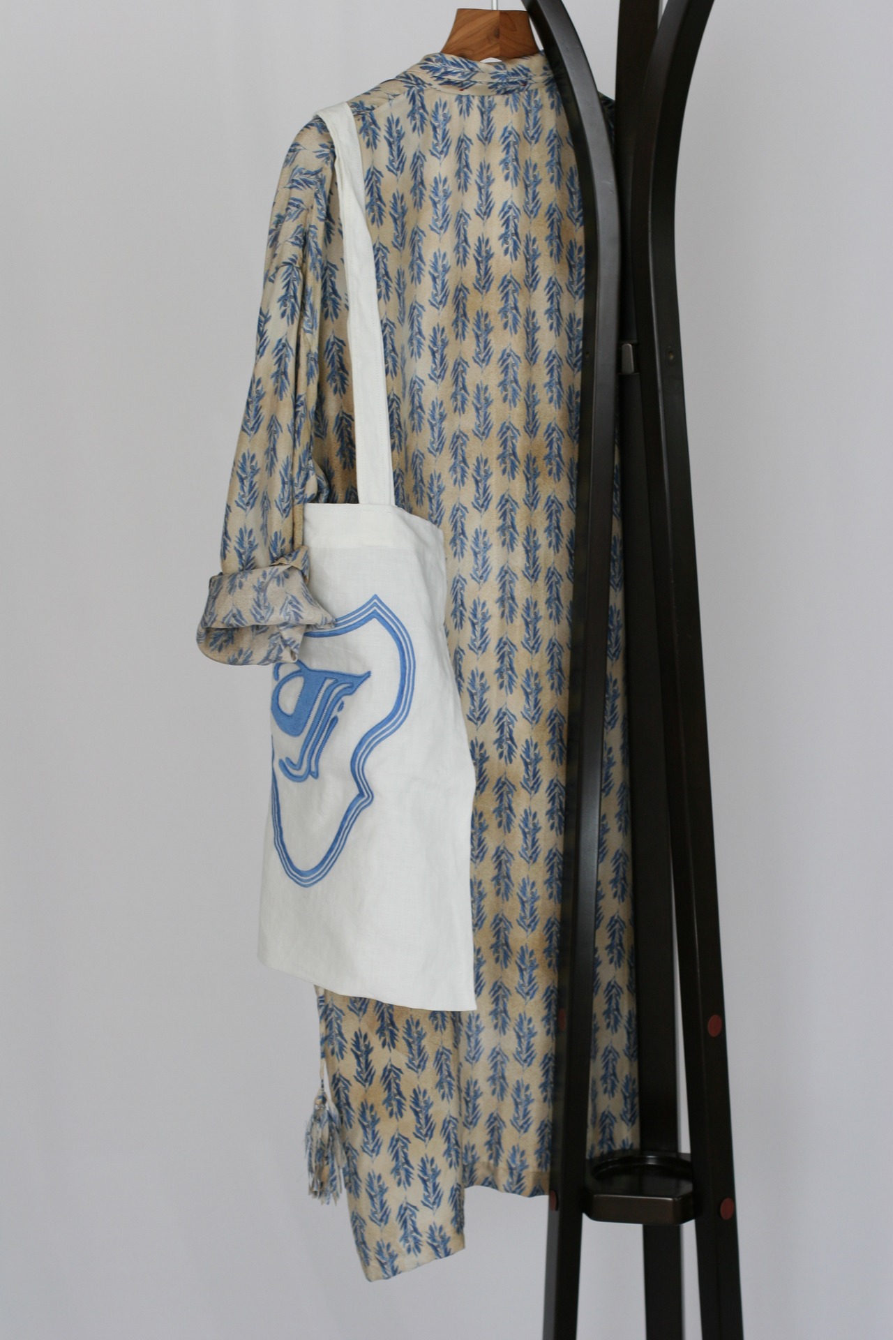 【TOWAVASE】sac bag / White × Blue（mdm01-10）