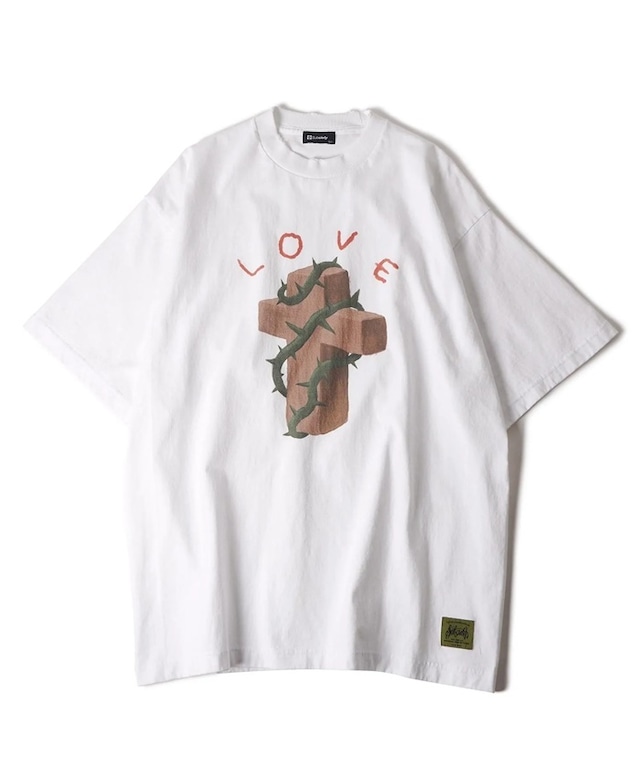 Subciety / Thorn cross tee / T シャツ / T SHIRT / 半袖 / 152-40132 / WHITE