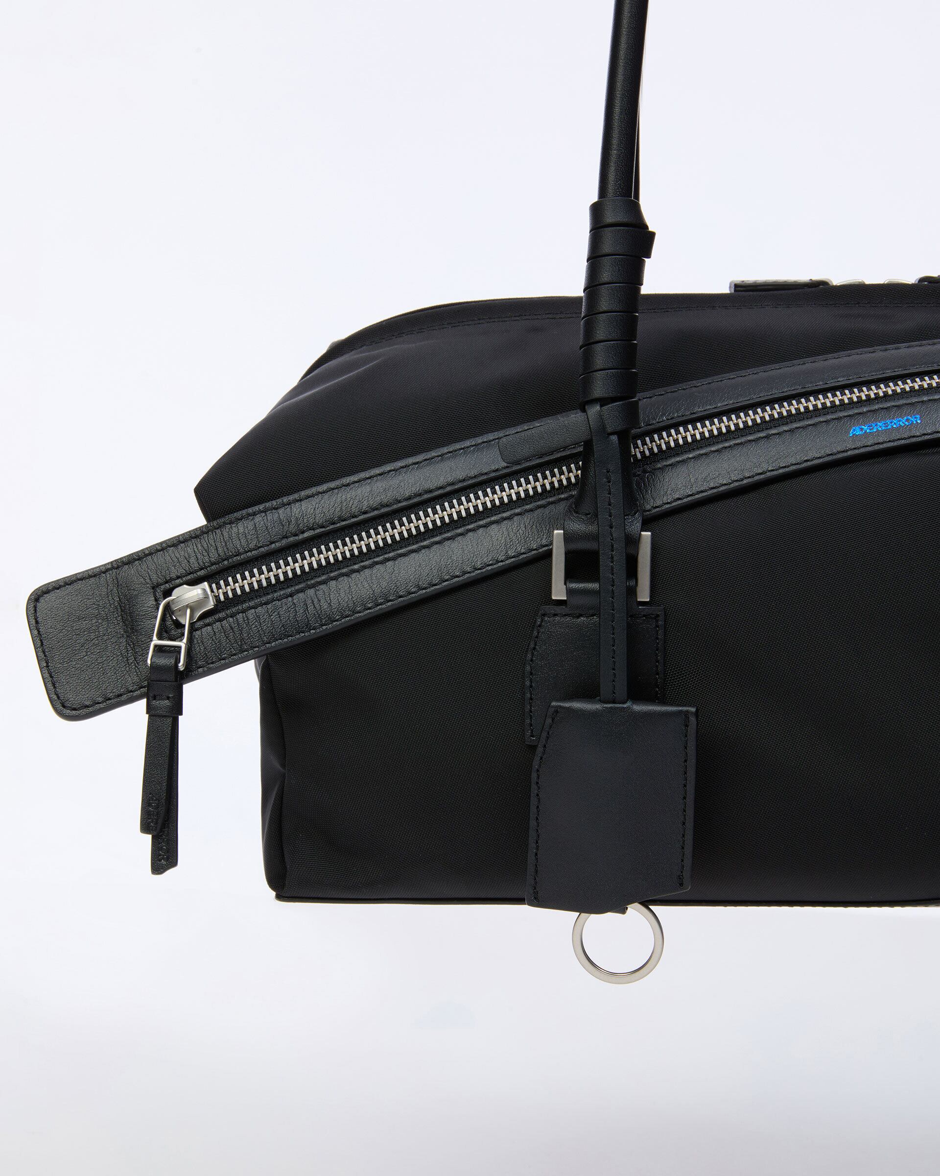 アーダーエラー　韓国発ブランド　ADERerror 新品　牛革　バッグ　黒 ADER ERROR】WIDE CRACKED SHOPPER BAG (ADERERROR/トートバッグ