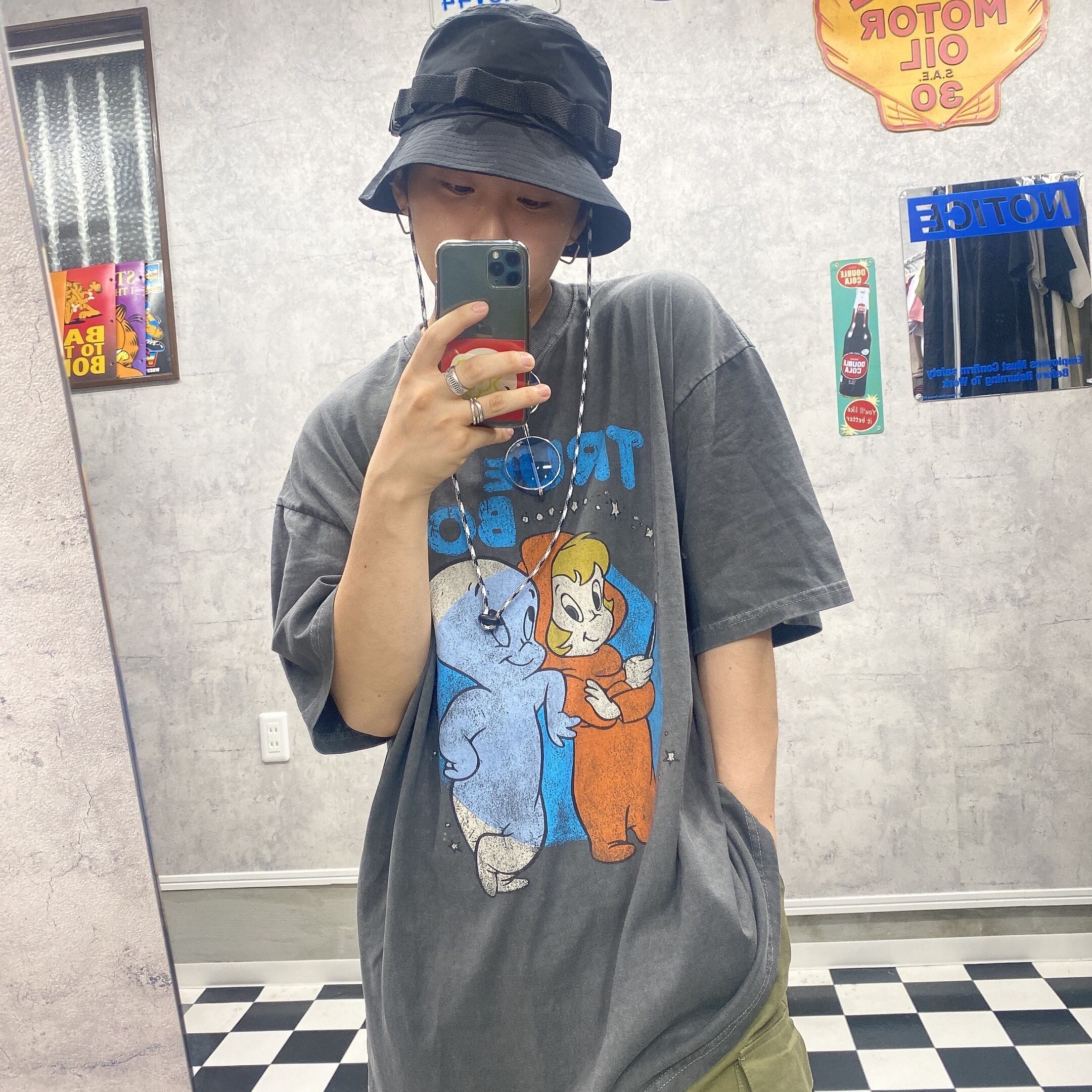 ★OY★M.S COTY TEE - WHITE★正規品/韓国直送料込/ユニセックス キャスパー&ウェンディピグメントTシャツ #3カラー 【ユニ