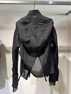 【26AW | WOMEN】MUKCYEN ムッシャン /  ブラウス/ cotton shirring blouse M269SH02