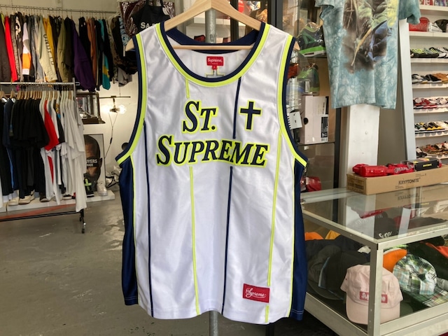 Supreme St. BASKETBALL JERSEY WHITE LARGE 20KH8534