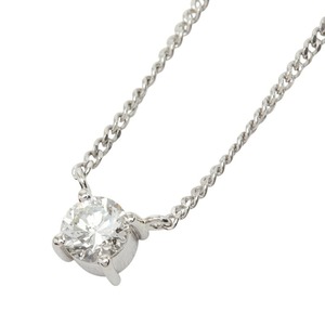 Pt850 プラチナ PM ピーエム ダイヤ0.39ct プチネックレス ペンダント ネックレス レディース 【中古】
