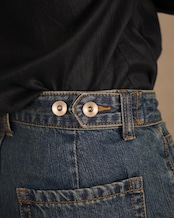 【腰高直整】ハイウエストストレッチデニムパンツ