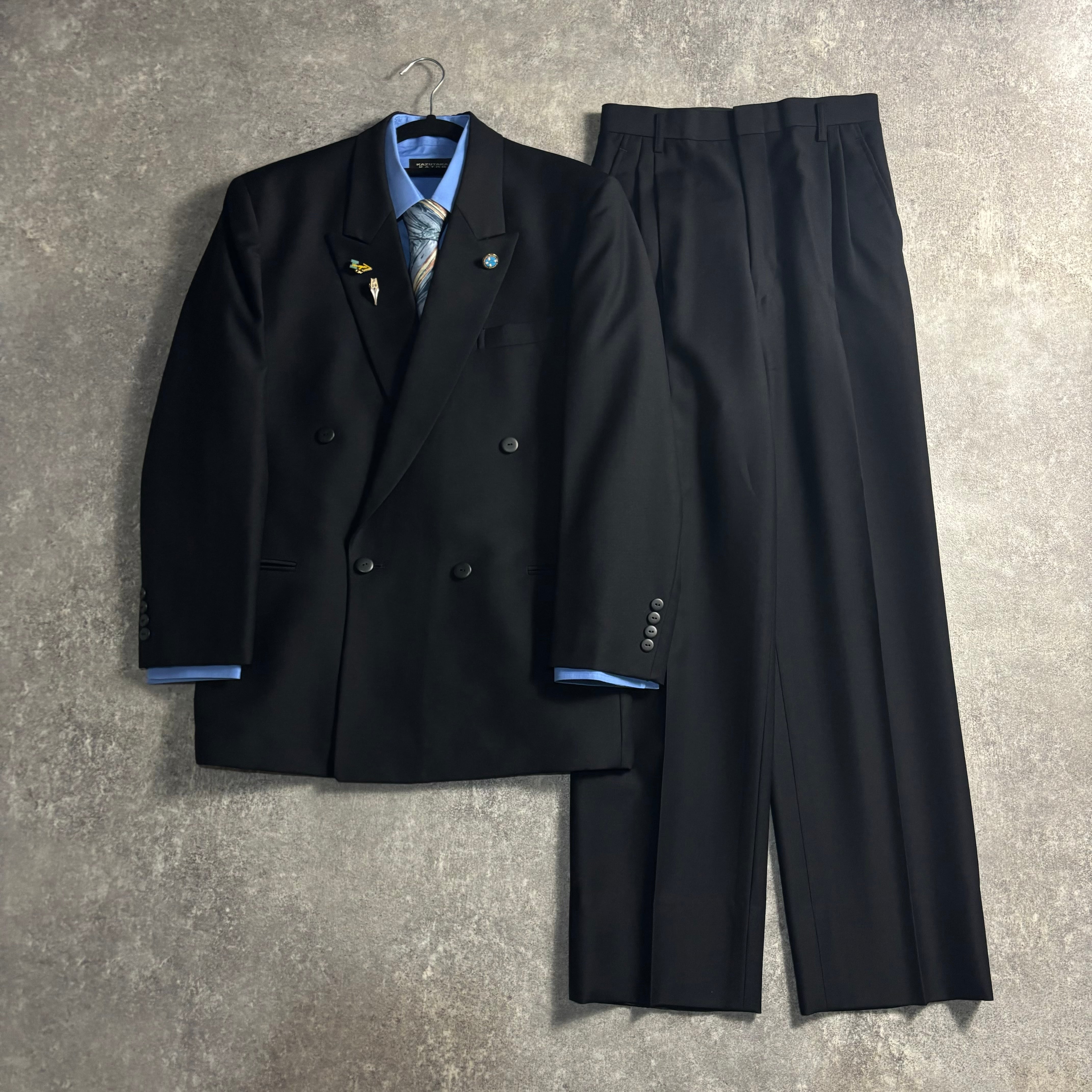 LOST特注【vintage】セットアップ ダブルスーツ サーモンピンク LOST