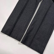 BLACK PIA ブラックピア センタープレス ウール スラックスパンツ サイズ 85 /メンズ/チャコールグレー/ライカ/日本製