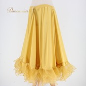 社交ダンス 衣装 スタンダード パニエ スカート ペチコート レッスンウェア prima boutique プリマブティック イエロー系 マスタード からし色 無地 フレアスカート ダンスウェア レディース おしゃれ カジュアル 伸縮性 軽量 厚さ薄め 日常使い 活動着 コスチューム パーティー用 体型カバー ステージ用 着心地良い 便利アイテム 交換可能 使いやすい