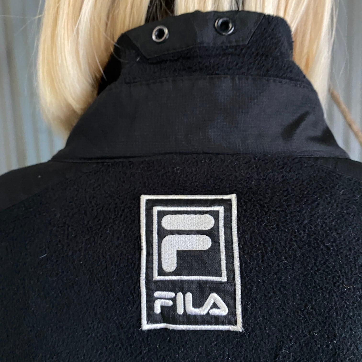 2000年代～ カナダ製 FILA フィラ プルオーバー フリースジャケット 防寒  テック系 パープル (メンズ XL)   N6279